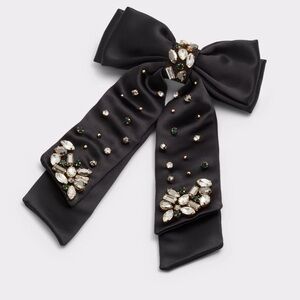 ALDO x Wicked Outstandiful Elphaba black bejeweled hair bow barrette NWT